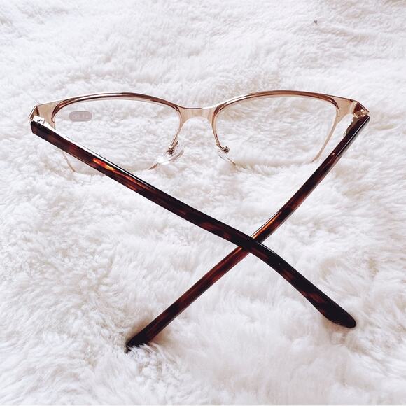 Esme Metallic Pink Classic Sleek Reader Glasses - Picture 7 of 10